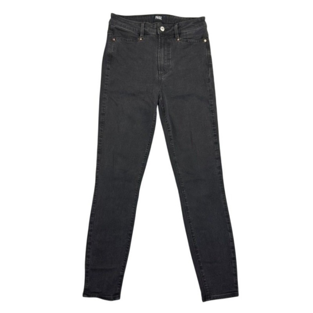 PAIGE Margot Ankle High Rise Skinny Jeans Faded Black Size 27